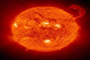 Imagem da estrutura solar em raio – X